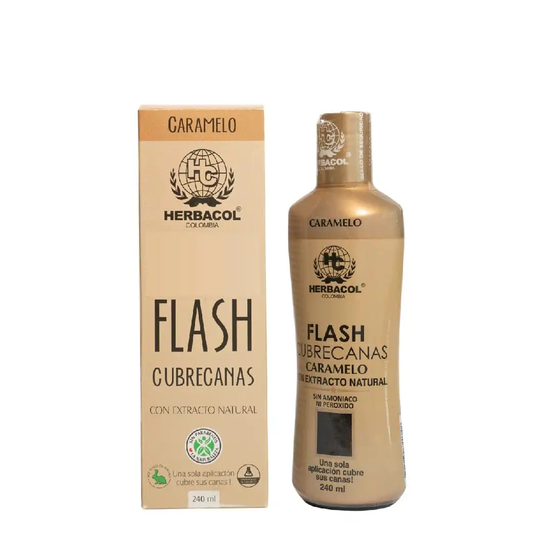 Tonico Capilar Flash Cubrecanas Caramelo Herbacol X240 Ml - Image 3