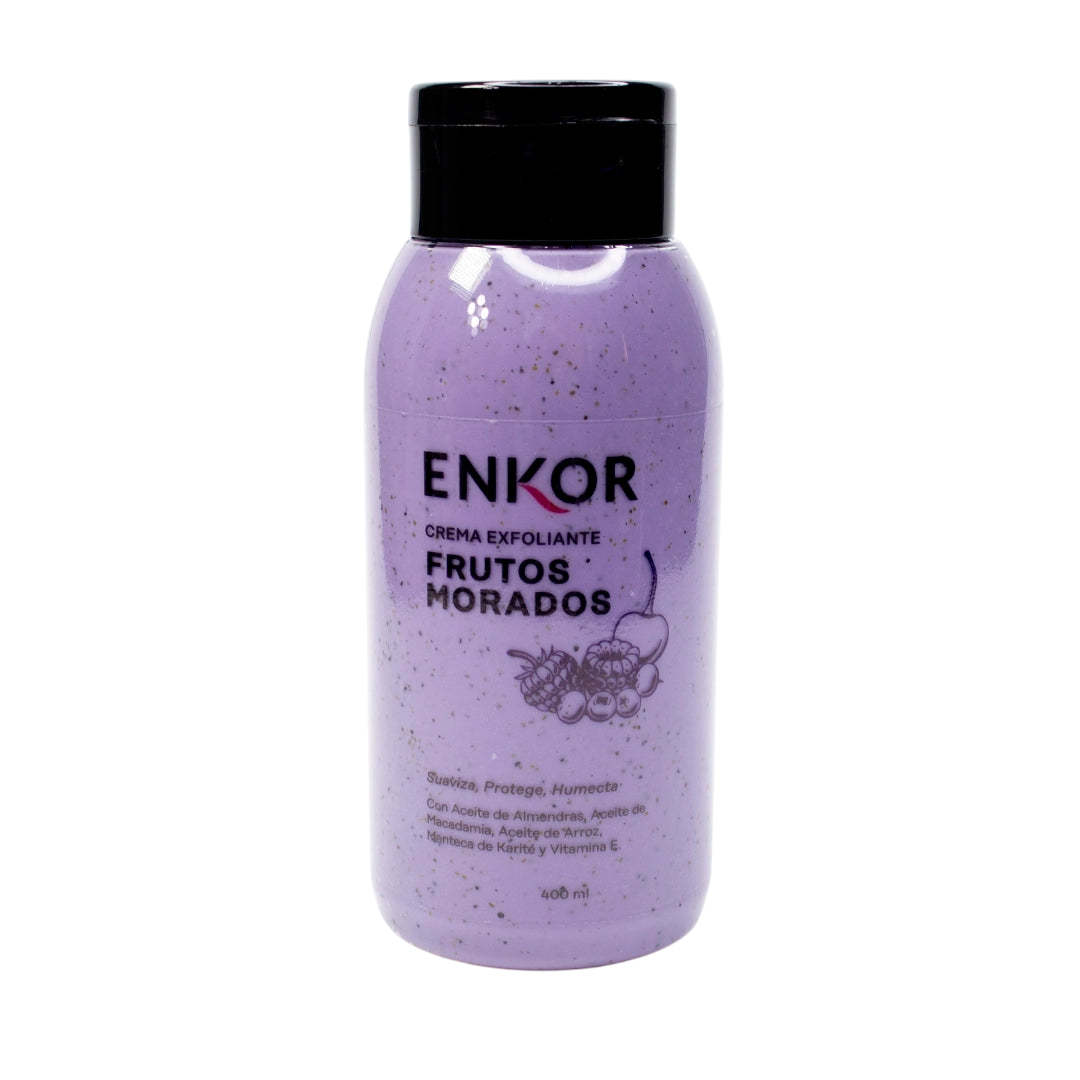 Crema Exfoliante Frutos Morados X400ml Ref 33099 Enkor Profesional