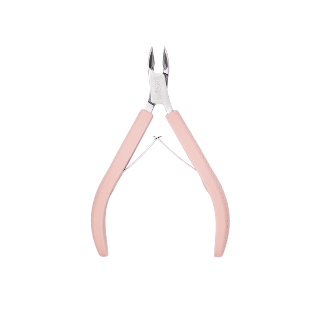 Alicate Corta Cutícula Cubierto En Goma Fucsia/Rosado Ref 33251 Enkor Profesional - Image 3