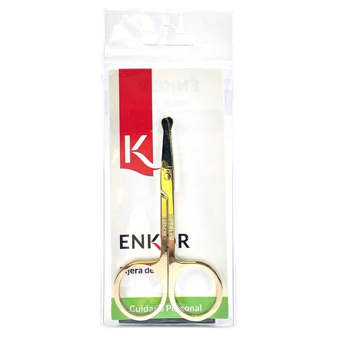 Tijera Para Nariz Negro/Dorado/Rosado Ref 33695 Enkor Profesional - Image 5