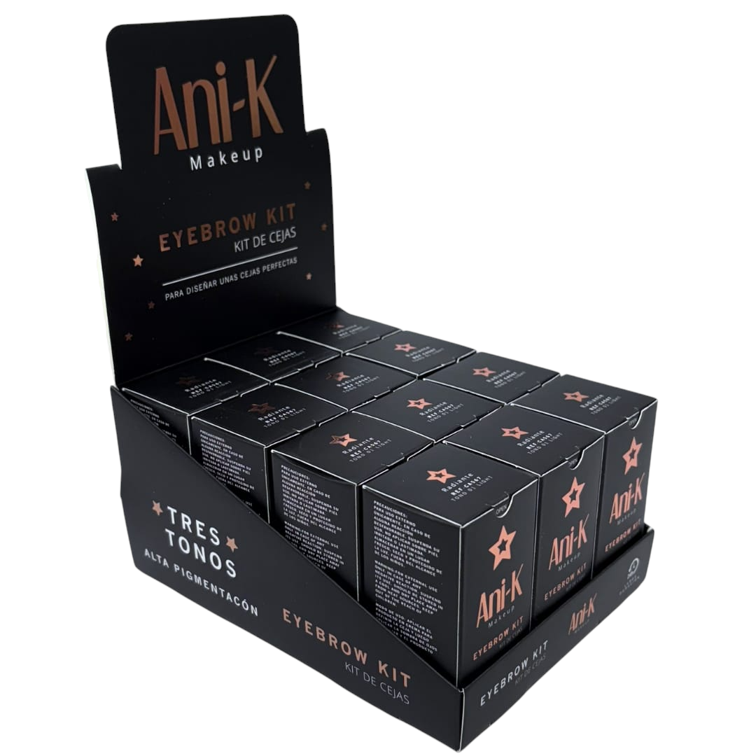 Kit De Cejas 03 Dark Brown Bonita Ani K Makeup - Image 5