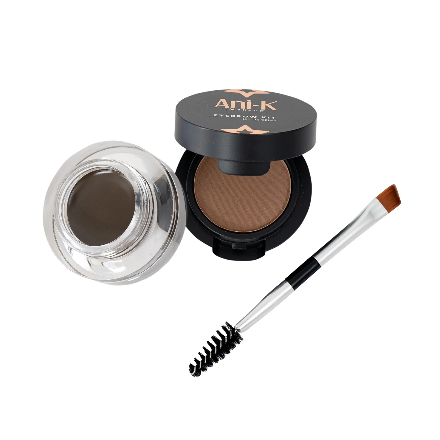 Kit De Cejas 02 Medium Brown Bonita Ani-K Makeup