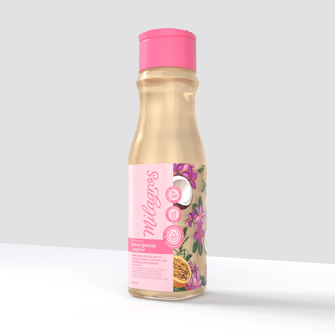 Shampoo Emergencia Capilar (Con Biotina Y Queratina) X450 Ml Milagros