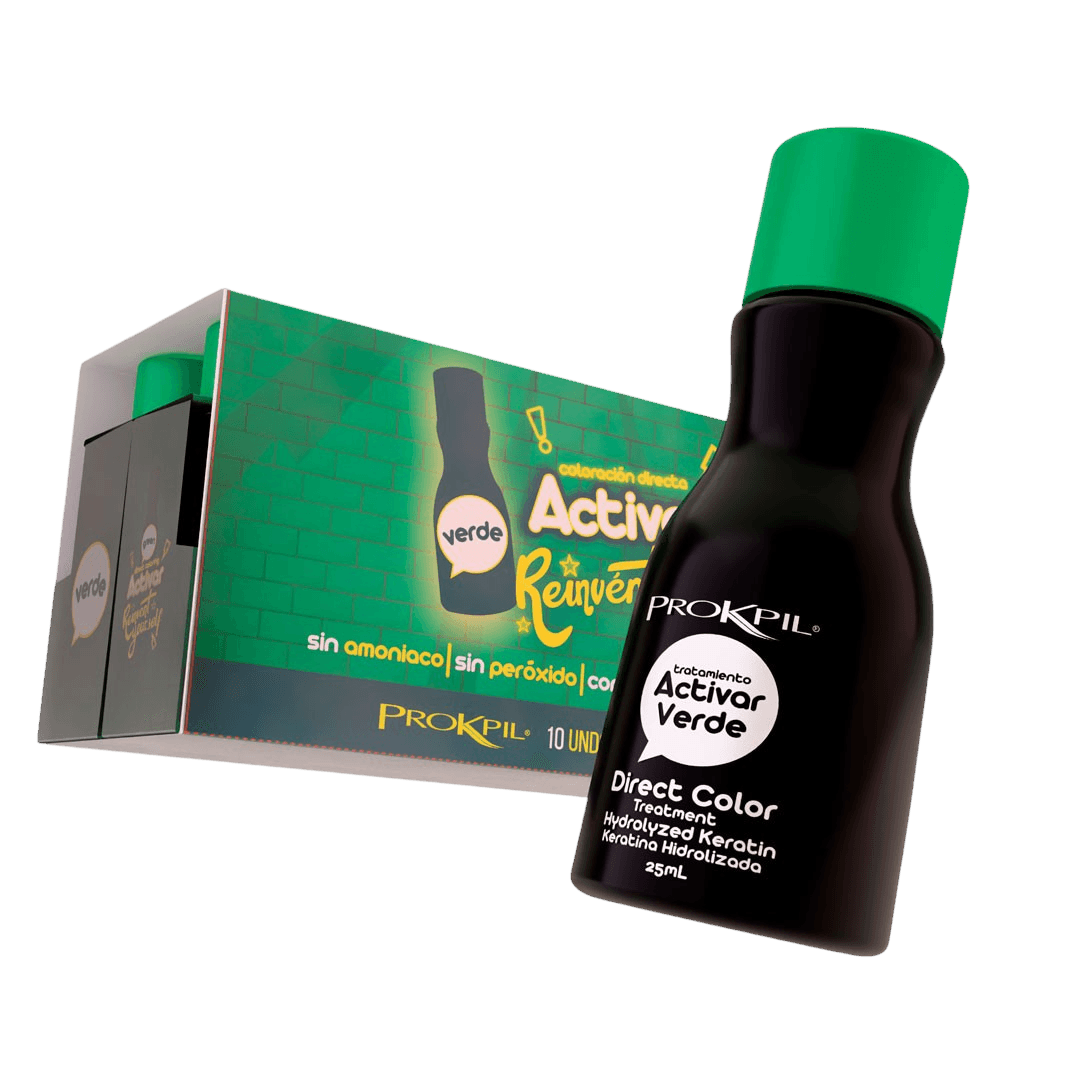 Tratamiento Activar Verde Gotas De Color - X25 Ml Prokpil