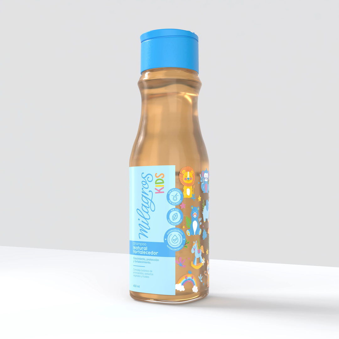 Shampoo Natural Fortalecedor Kids (Sin Químicos) X450 Ml Milagros