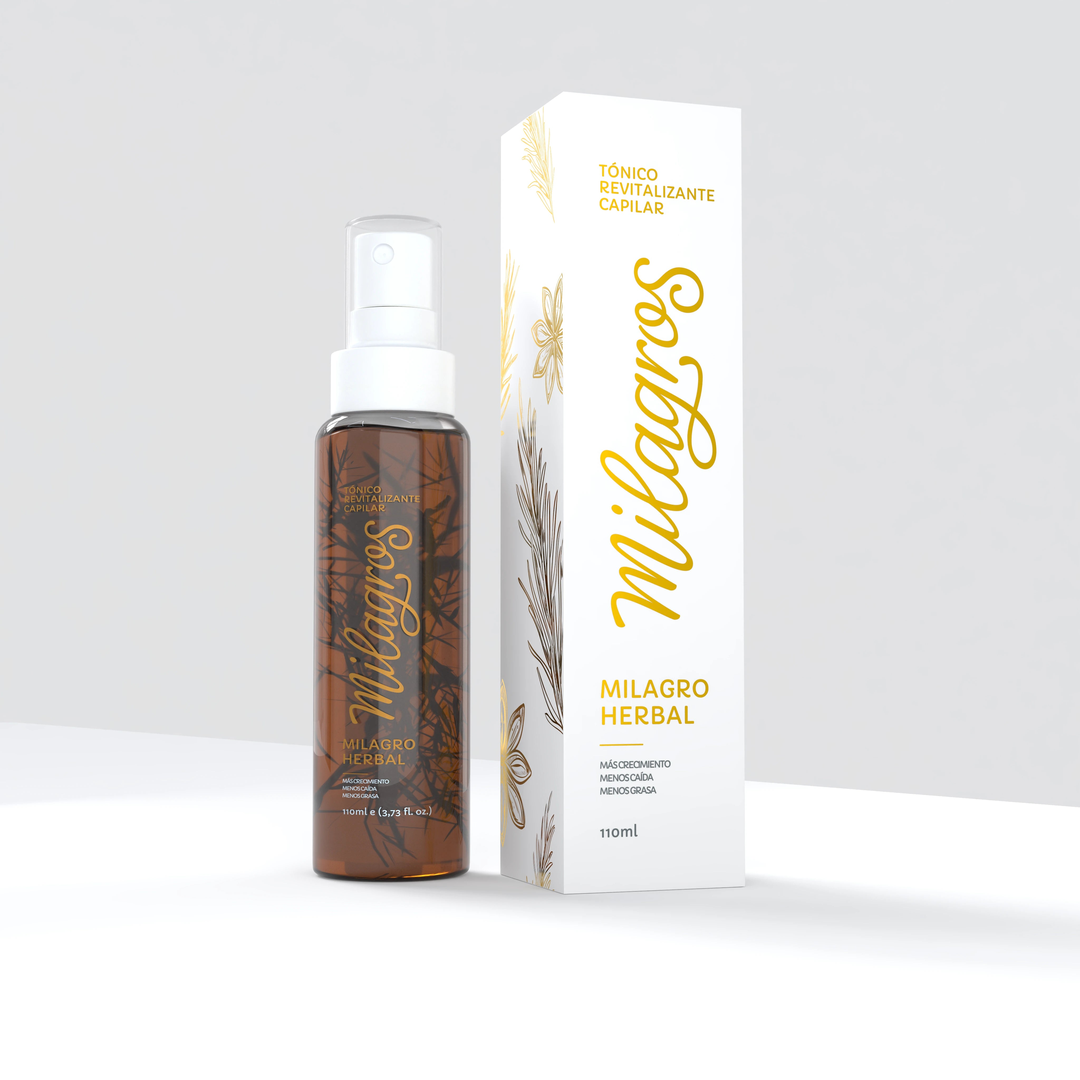Tónico Revitalizante Capilar Milagro Herbal (Tónico Con Romero) X110 Ml Milagros