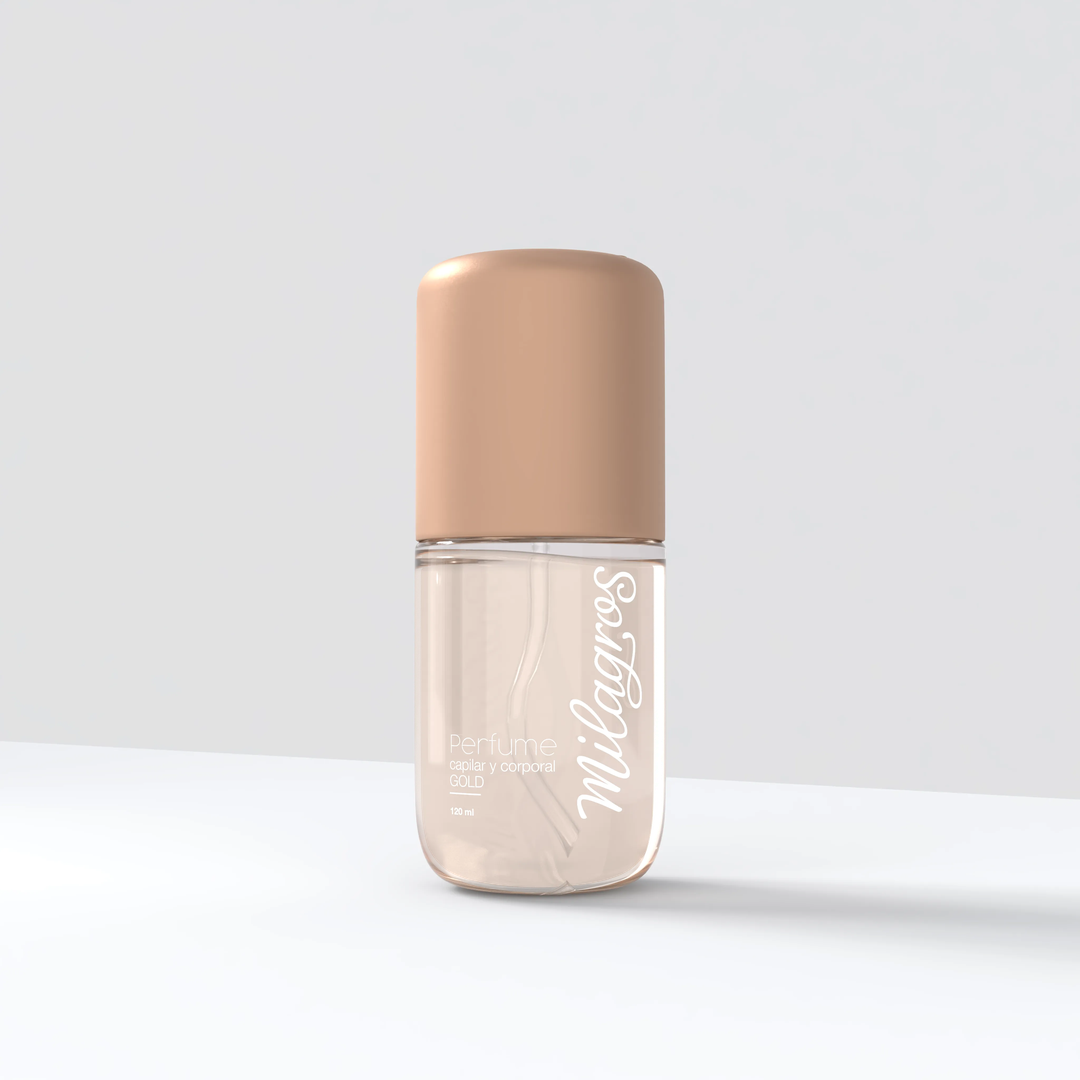 Perfume Capilar Y Corporal Gold (Notas Herbales Y Frescas) X120 Ml Milagros