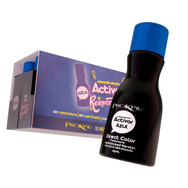 Tratamiento Activar Azul Gotas De Color - X25 Ml Prokpil