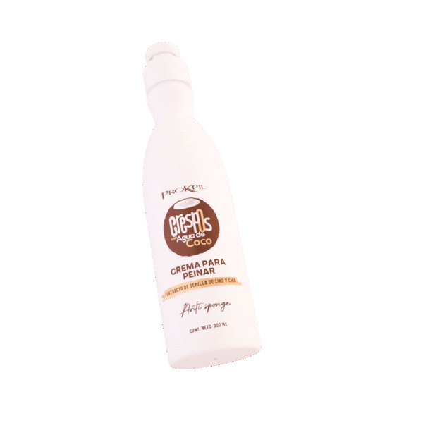 Crema Para Peinar Crespos Con Agua De Coco - X300 Ml Prokpil - Image 2