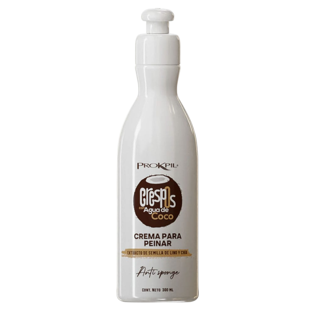 Crema Para Peinar Crespos Con Agua De Coco X300 Ml Prokpil - Image 4