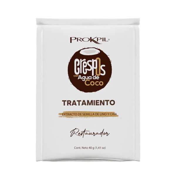Tratamiento Crespos Con Agua De Coco X40 GR Prokpil  Sachet