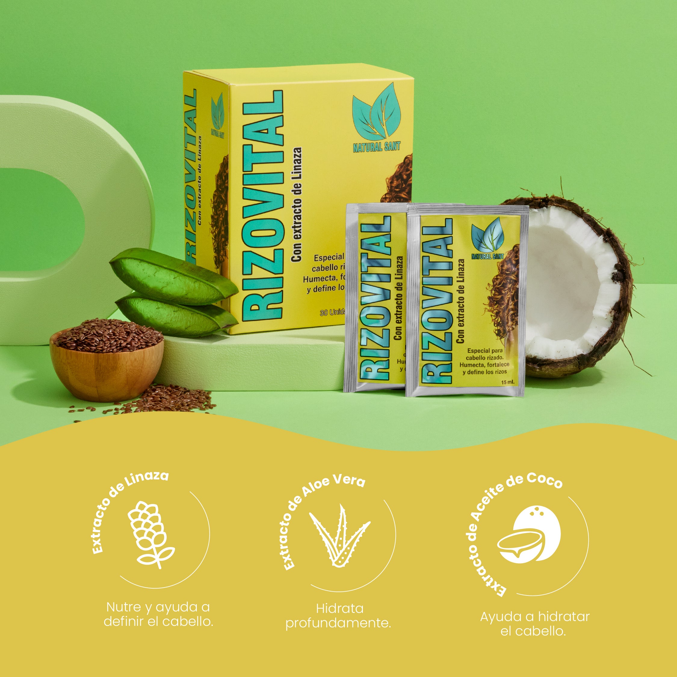 Tratamiento Rizovital Sachet X15 Ml C/U Natural Sant - Image 2