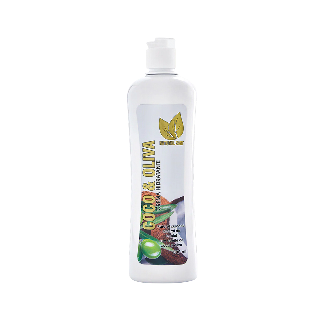 Crema Hidratante Corporal De Coco Y
Aceite De Oliva X500 Ml Natural Sant