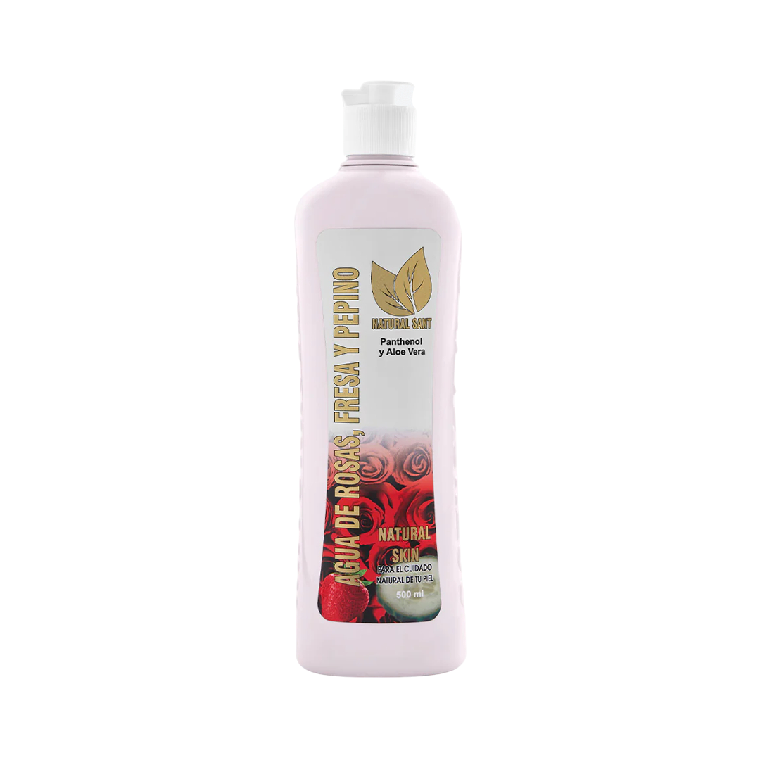 Agua Facial Rosa Fresa Y Pepino - Piel Mixta X500 Ml Natural Sant