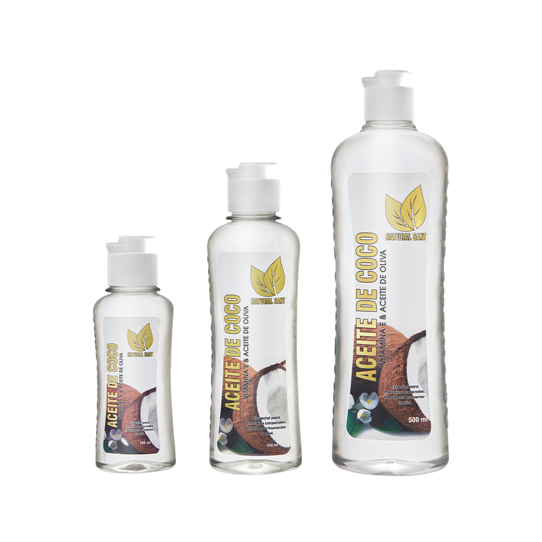 Aceite Corporal De Coco Vitamina E & Aceite De Oliva X250 Ml Natural Sant - Image 5