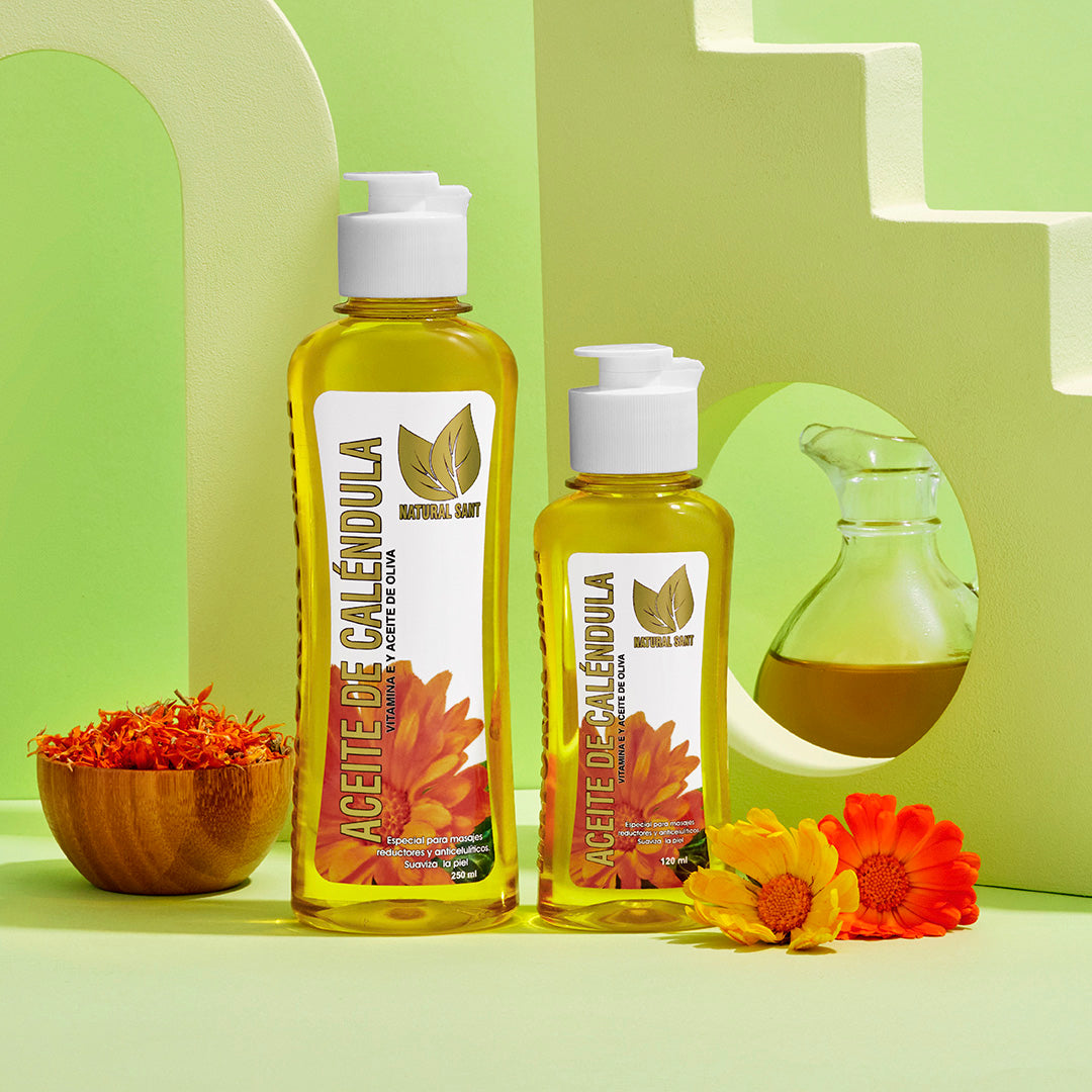 Aceite Corporal De Caléndula Vitamina E & Aceite De Oliva X250 Ml Natural Sant - Image 4