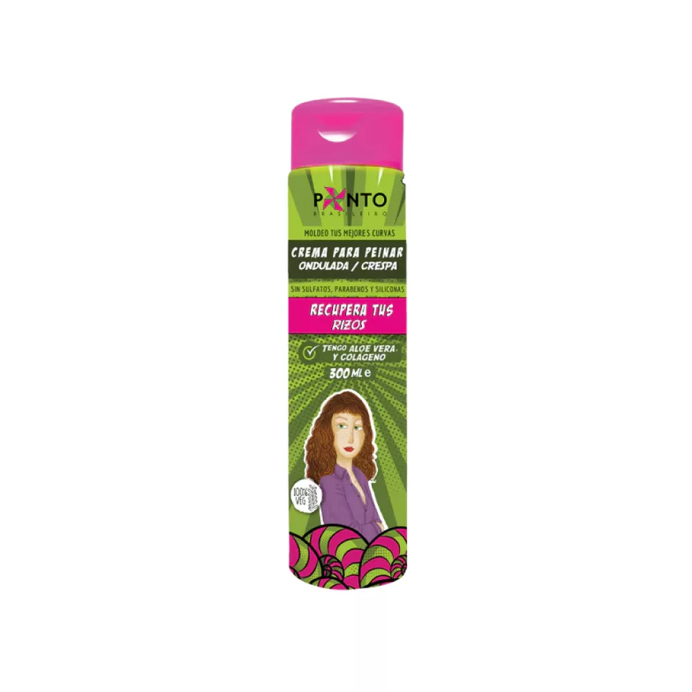 PONTO Crema Para Peinar Ondulado/Crespo X 300 Ml