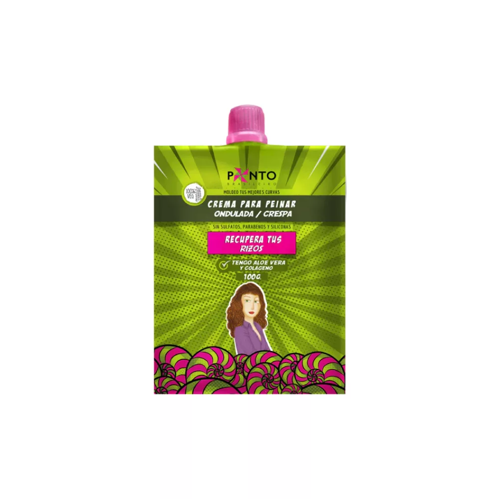 PONTO Crema Para Peinar Ondulado/Crespo Sachet X 100 Gr