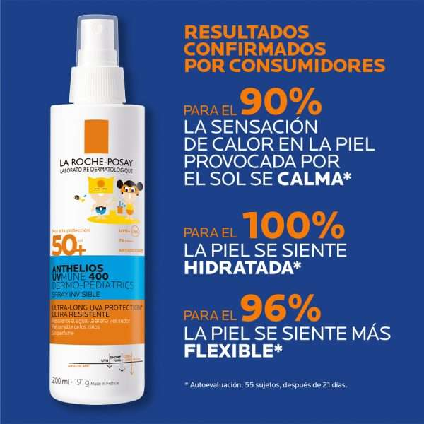 La Roche Posay Anthelios Uvmune 400 Dermopediatrico Spray Invisible Spf50+ X 200 Ml - Image 3