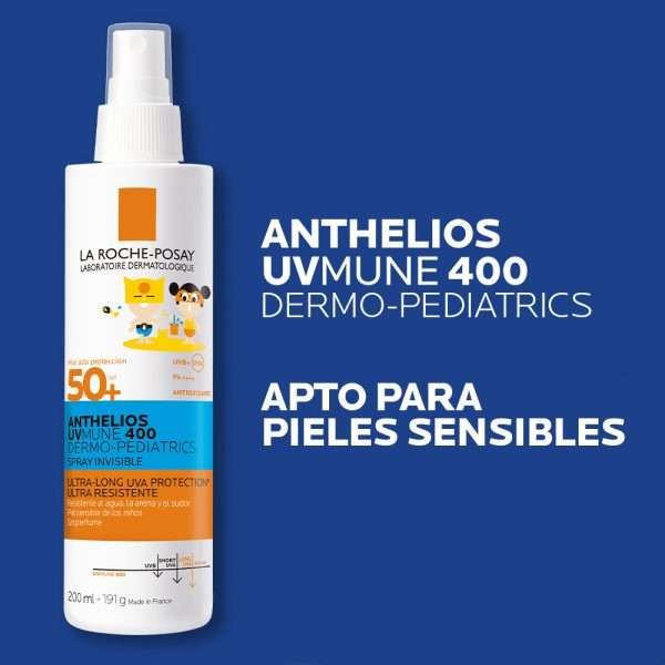 La Roche Posay Anthelios Uvmune 400 Dermopediatrico Spray Invisible Spf50+ X 200 Ml - Image 5