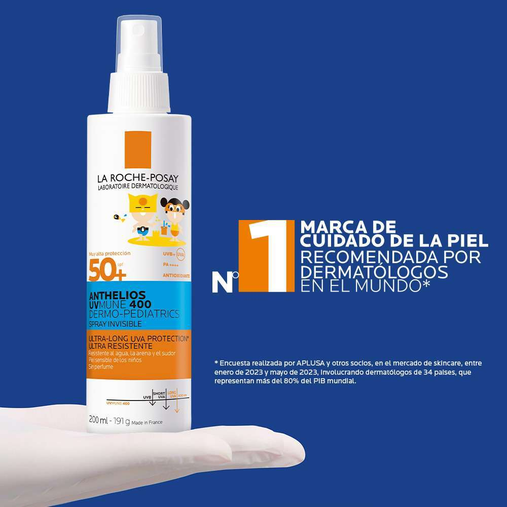 La Roche Posay Anthelios Uvmune 400 Dermopediatrico Spray Invisible Spf50+ X 200 Ml - Image 8