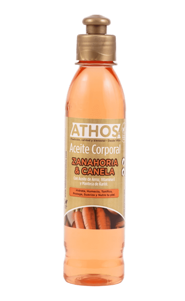 Aceite Corporal Con Zanahoria & Canela X250 Ml Athos