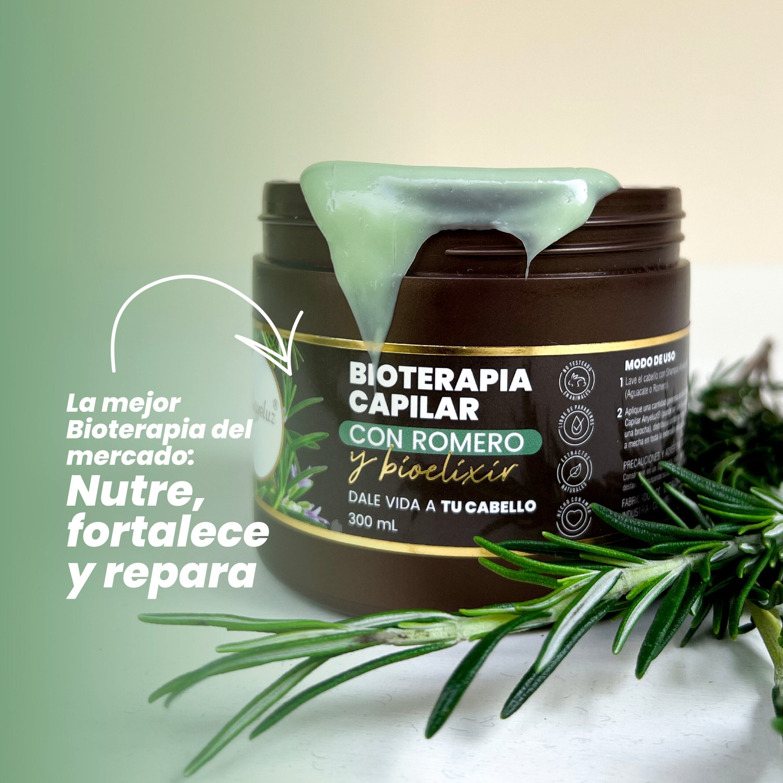 Bioterapia Capilar Con Romero Y Bioelixir Anyeluz X300 Ml - Image 7