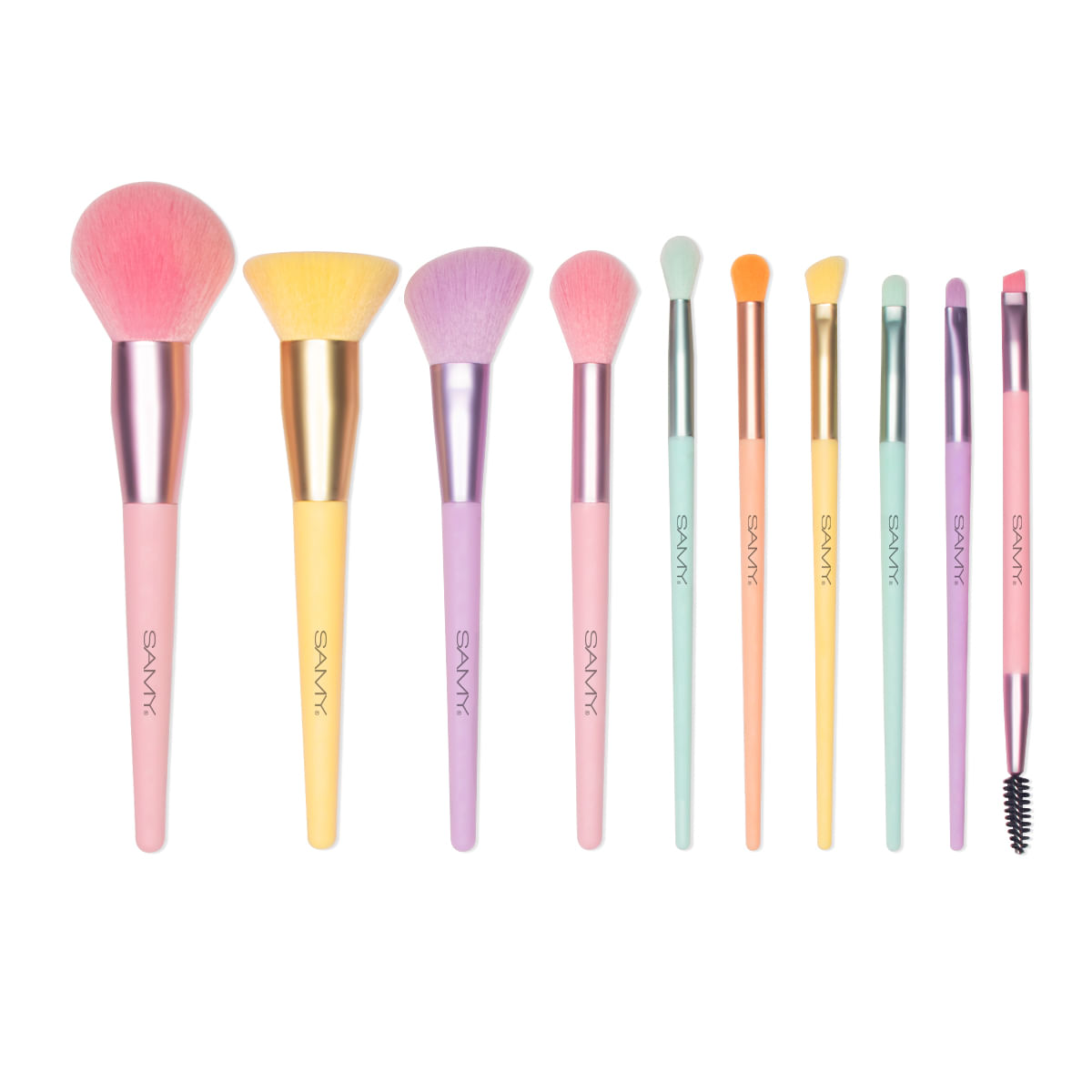Set de brochas x 10 und Rainbow Collection