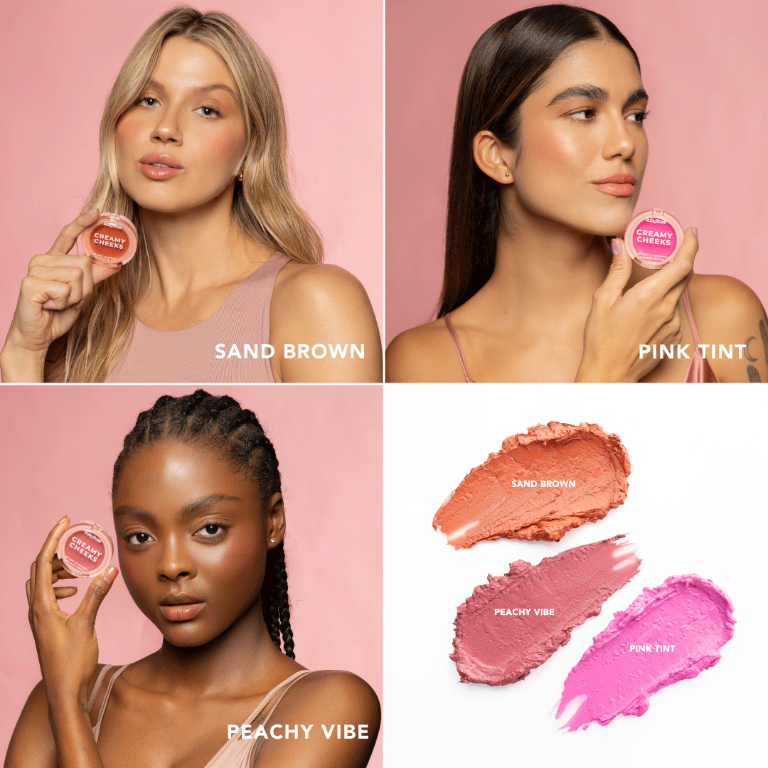 Rubor Compacto Creamy Cheeks Pink Tint - Image 4