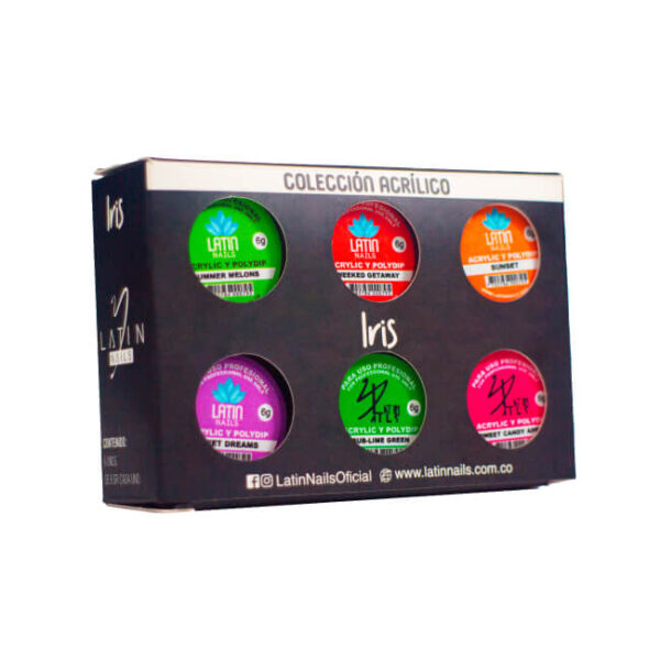 Coleccion
  Acrílico Iris X 6 Latin Nails