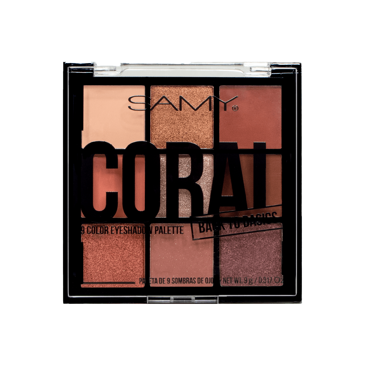 Paleta X 9 Sombras De Ojos # 12. Coral Samy