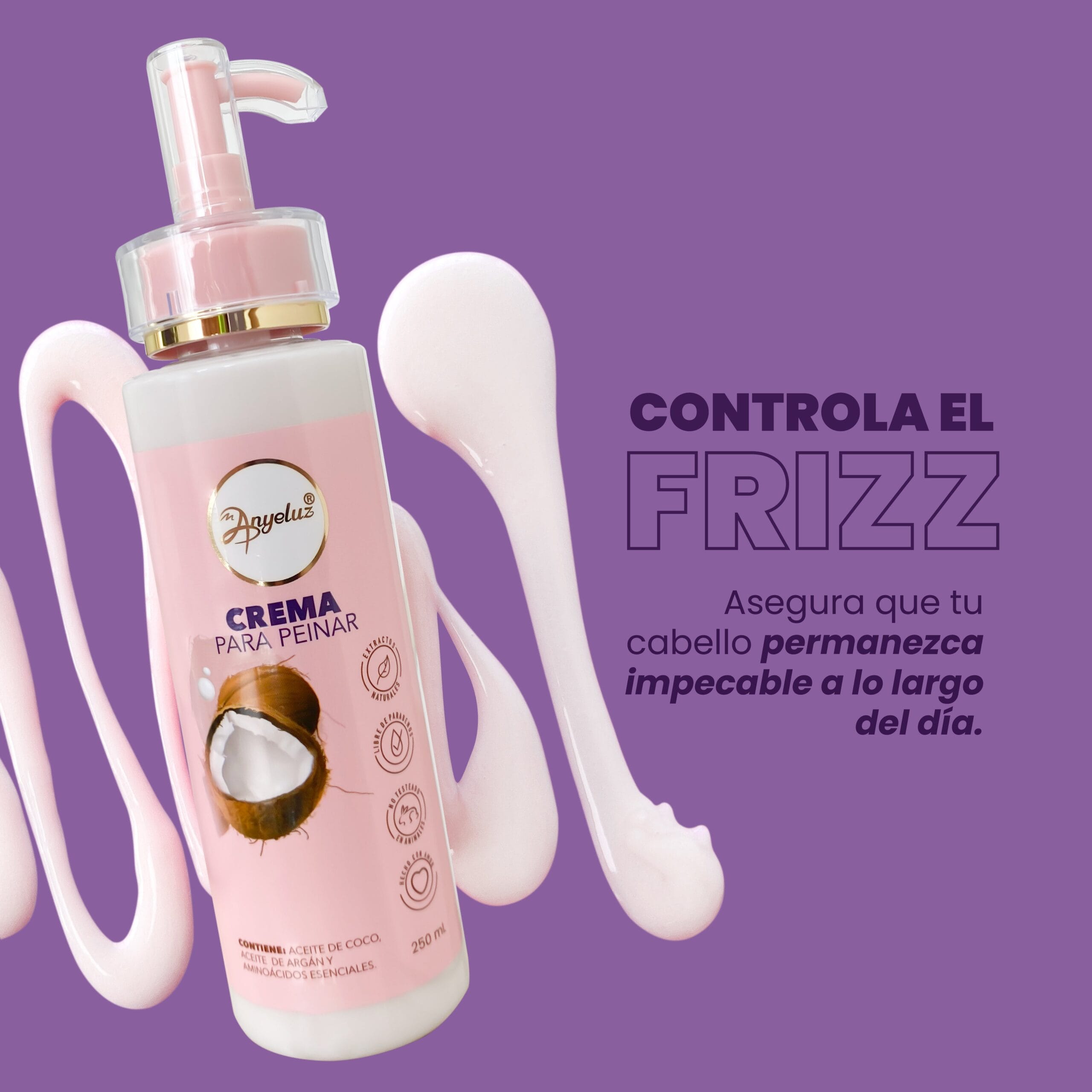 Crema Para Peinar Anyeluz X250 Ml - Image 3
