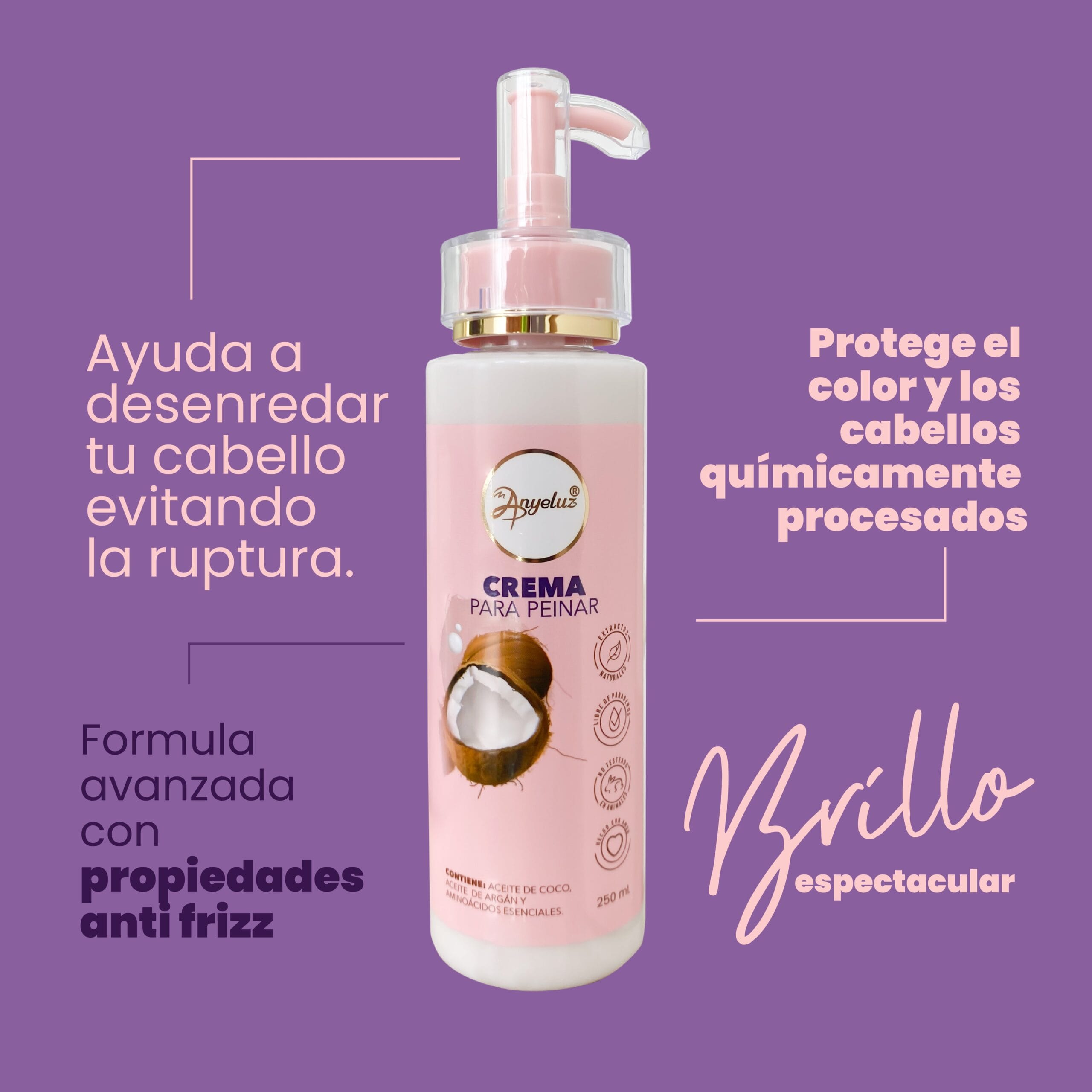 Crema Para Peinar Anyeluz X250 Ml - Image 5