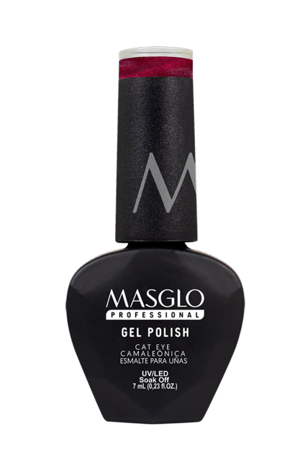 Camaleonica - Esmalte Semipermanente Masglo Professional
Gel Polish 7 Ml Perlado Efecto Cat Eye- Gama Rojo