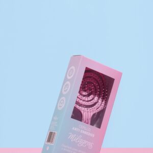 Cepillo Anti Enredo y Masajeador Capilar 2 en 1 Rosado