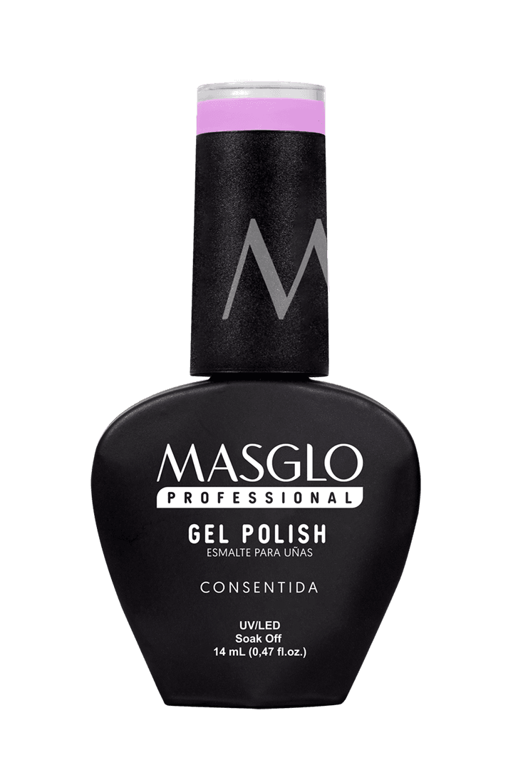 Consentida Esmalte Semipermanente Masglo Professional Gel Polish Cremoso Gama Morado X14 Ml