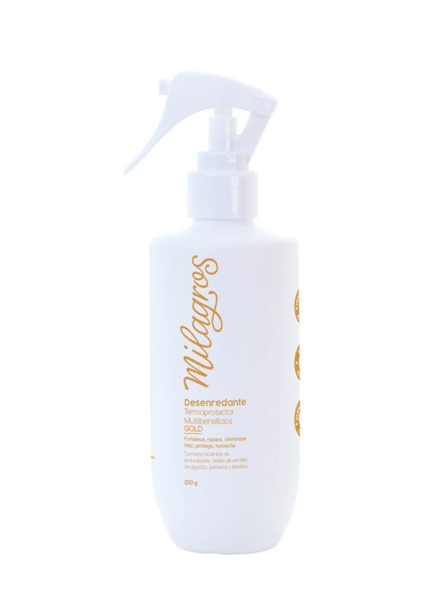 Desenredante Termoprotector Multibeneficios Gold Milagros X250 Gr
