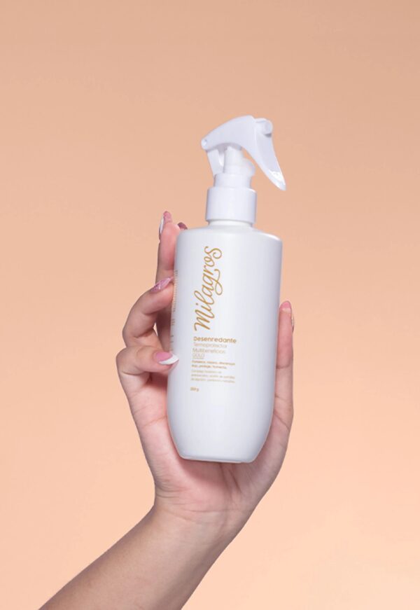 Desenredante Termoprotector Multibeneficios Gold Milagros X250 Gr - Image 2