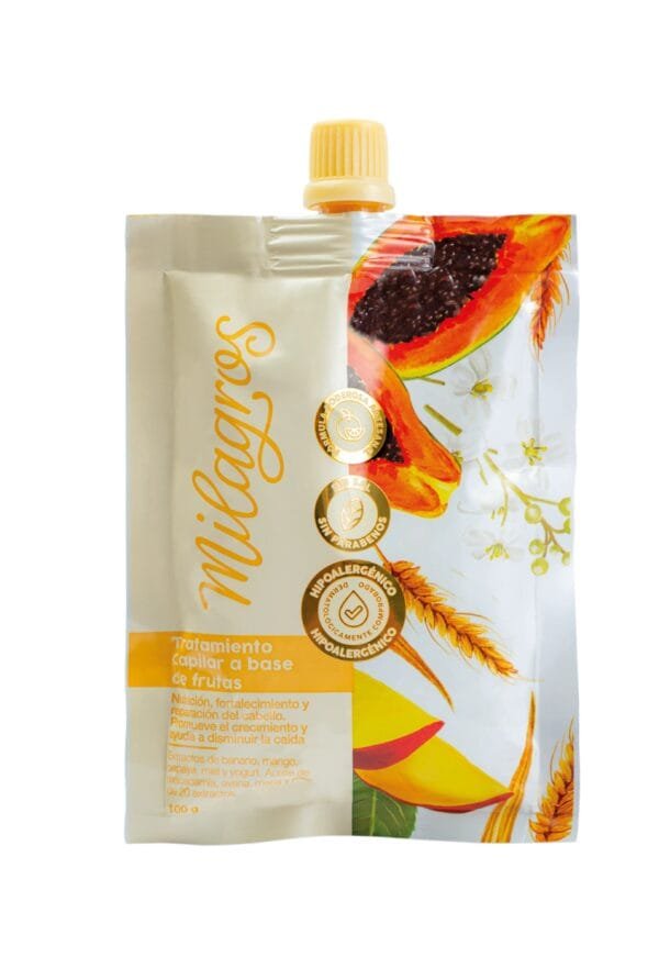 Doypack Tratamiento Capilar a base de Frutas Milagros X100 Gr