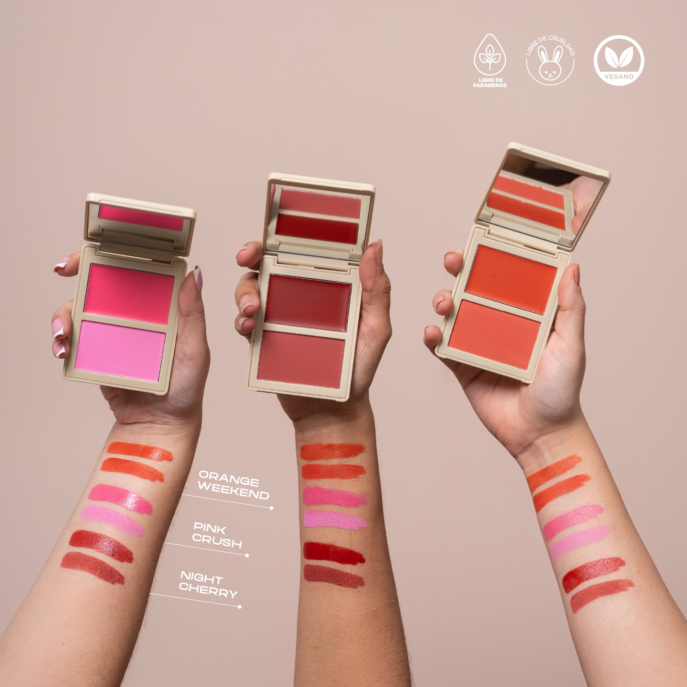 RUBOR EN DÚO ALLURE CREMA Y POLVO COMPACTO – NIGHCHERRY - Image 9