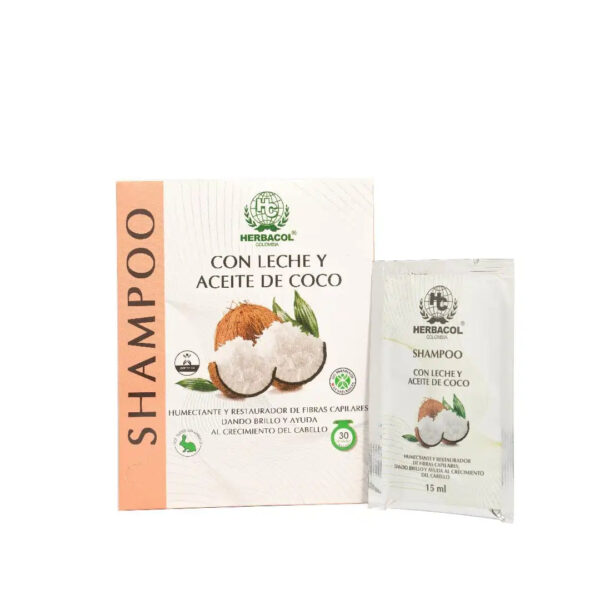 SHAMPOO CON LECHE Y ACEITE DE COCO - Image 2