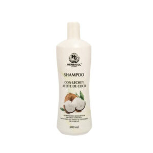 SHAMPOO CON LECHE Y ACEITE DE COCO