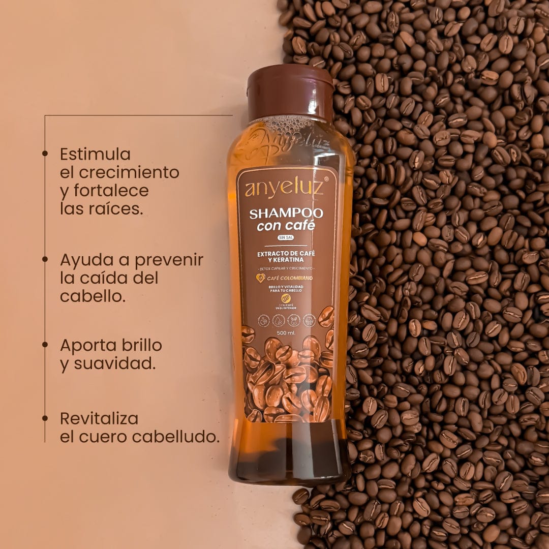 Shampoo Con Café Anyeluz X500 Ml - Image 4