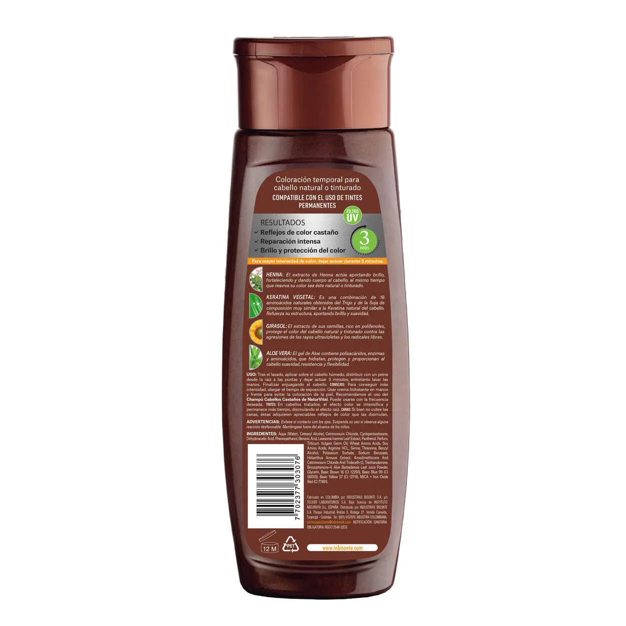 Mascarilla Capilar Coloursafe Castaño X 300 Ml - Image 2