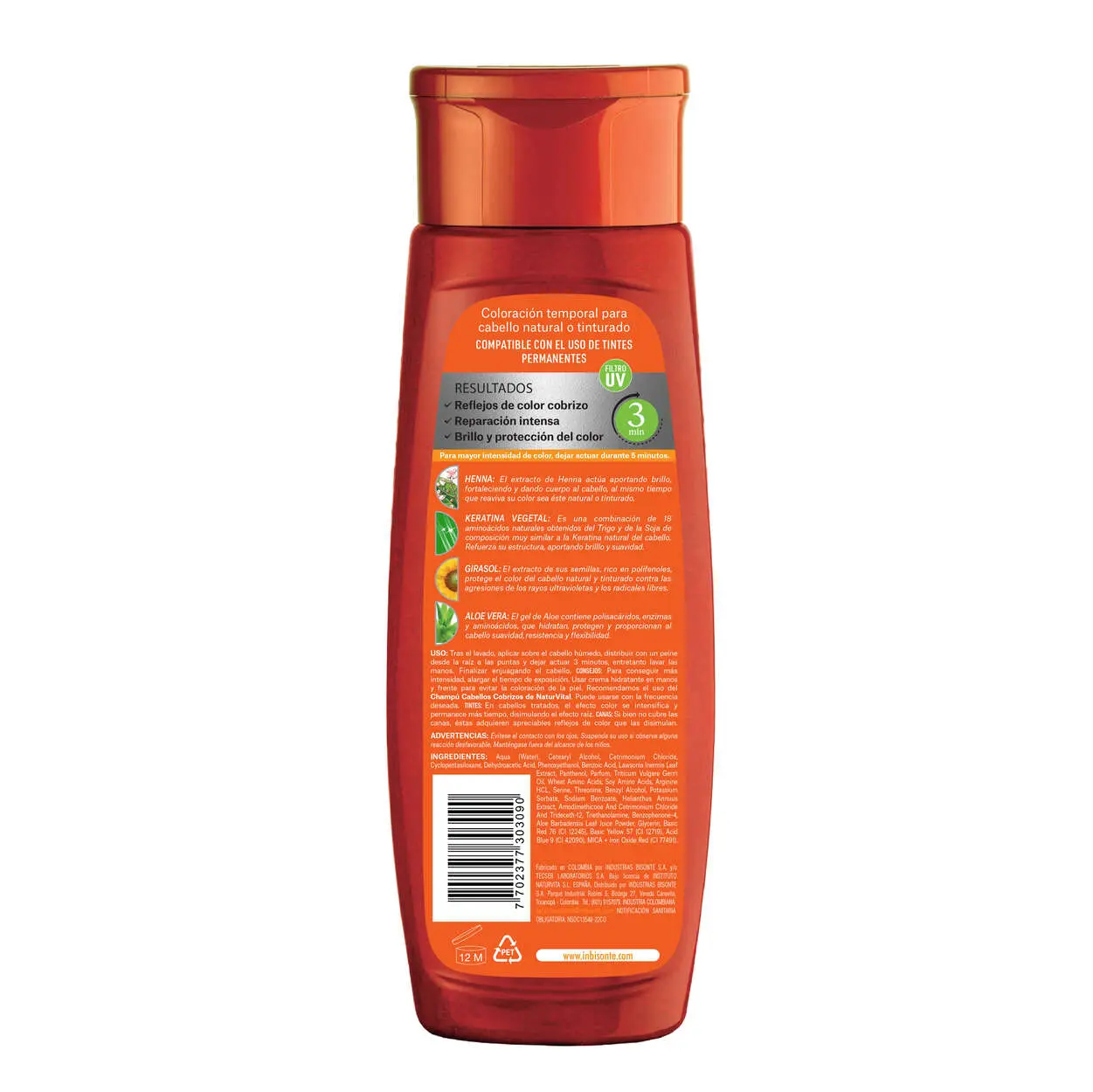Mascarilla Capilar Coloursafe Cobrizo X 300 Ml - Image 2