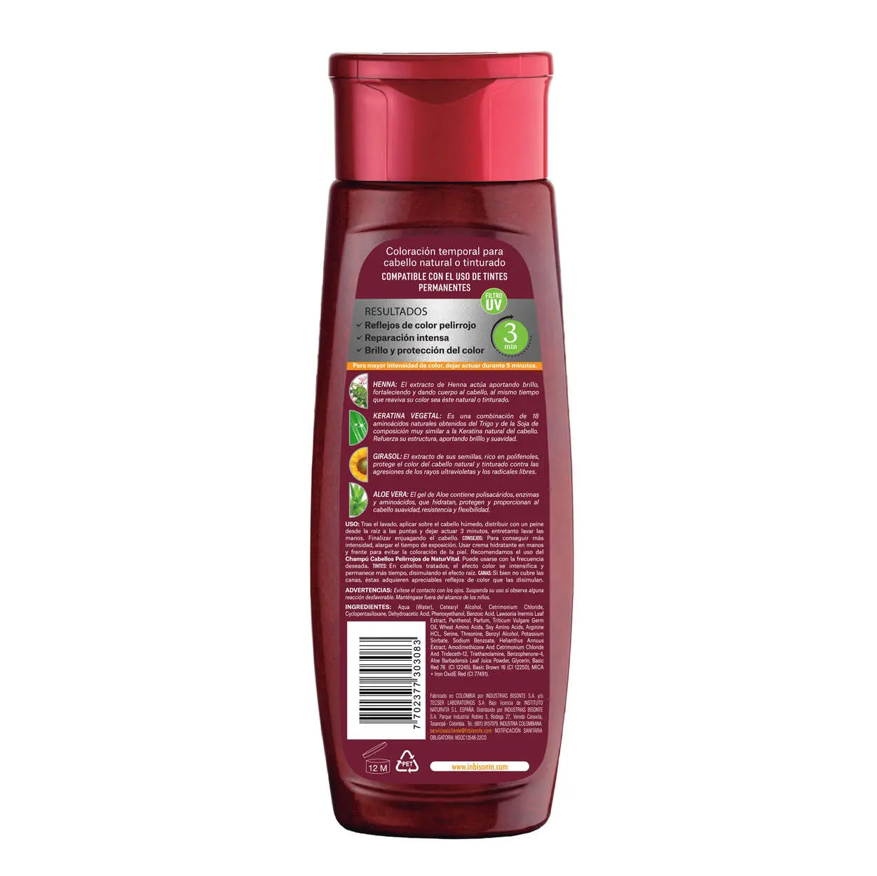 Mascarilla Capilar Coloursafe Pelirrojo X 300 Ml - Image 2