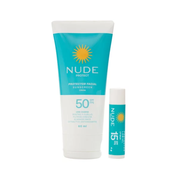 Protector Facial Spf50 + Labial Spf15 Nude 60Ml