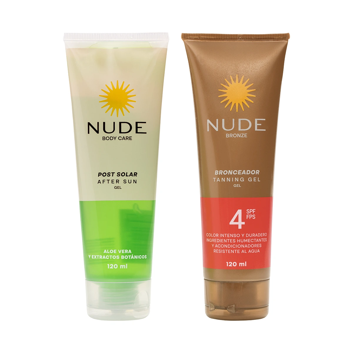 Oferta Nude Bronceador Aceite Spf2 240 Ml + Gel Post Solar
120ml