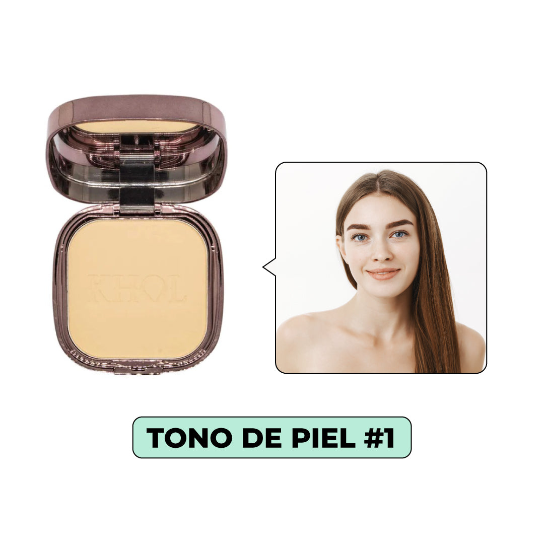 Polvo Compacto Con Spf + 10 - Tono #1 Ref Sku-6b179f-Tono-1 Enkor Profesional - Image 2