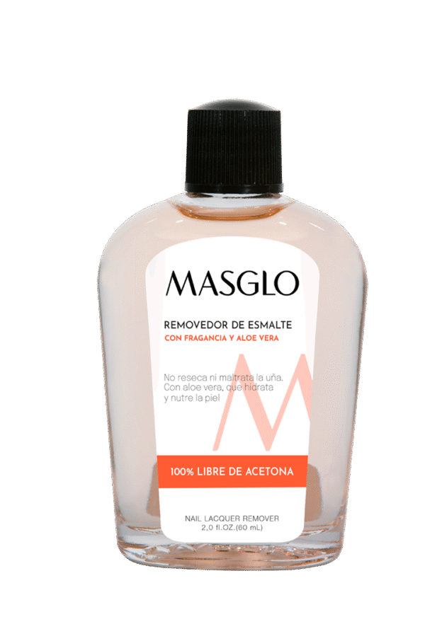 Removedor De Esmalte Tradicional Masglo Con Fragancia Y
Aloe Vera 60 Ml